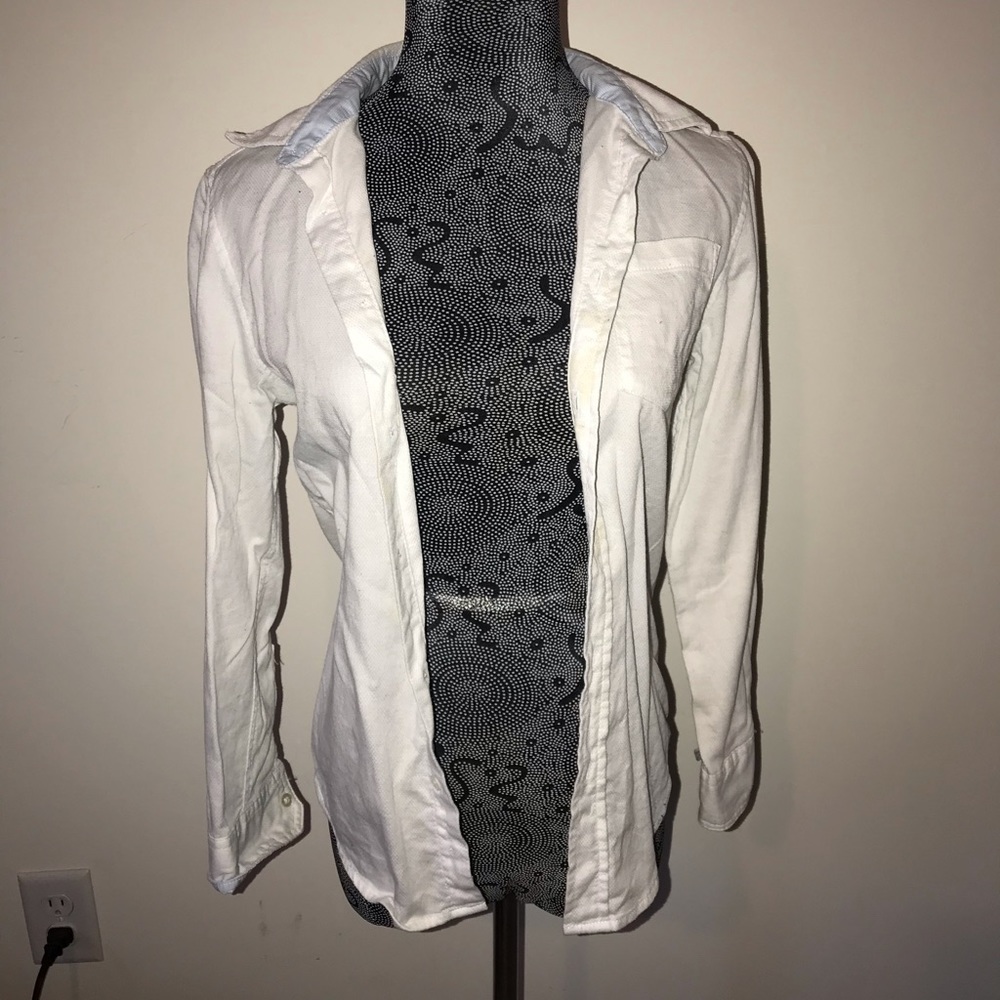 White button down